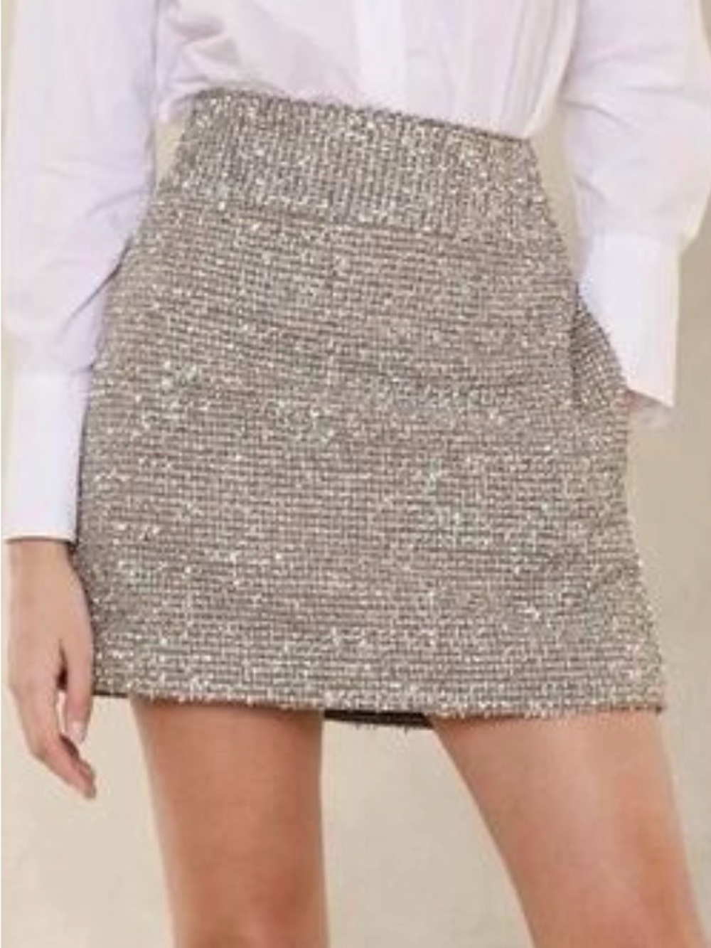 NWT Banana Republic Coleta Tinsel Mini Skirt size 10